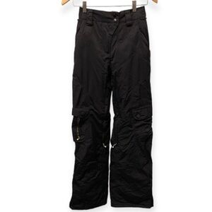 Firefly Stellar Snow Pants Womens Sz Small High Rise Black Snowboard Ski AquaMax